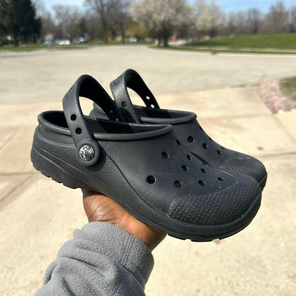 Crocs Unisex Classic Clogs Size M 6 W 8 Black Sandals - Picture 8 of 13